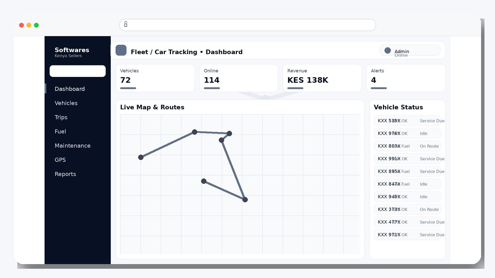 Fleet/Car Tracking System